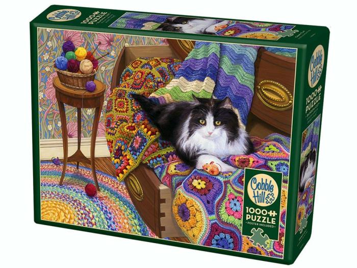 1000 |   Cobble Hill – 1000 Piece – Comfy Cat 1000 1000