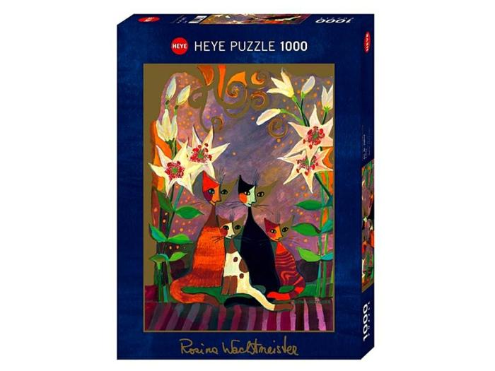 1000 |   Heye – 1000 Piece Wachtmeister – Lilies (With Gold Foil) 1000 1000