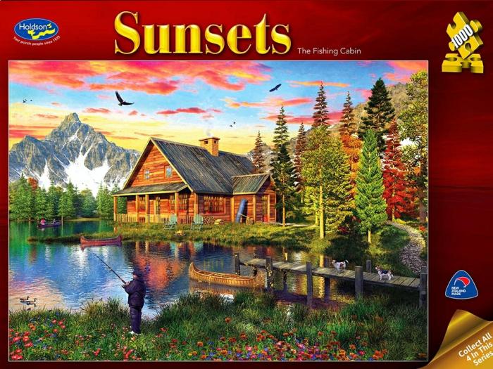 1000 |   Holdson – 1000 Piece Sunsets 3 – Fishing Cabin 1000 1000