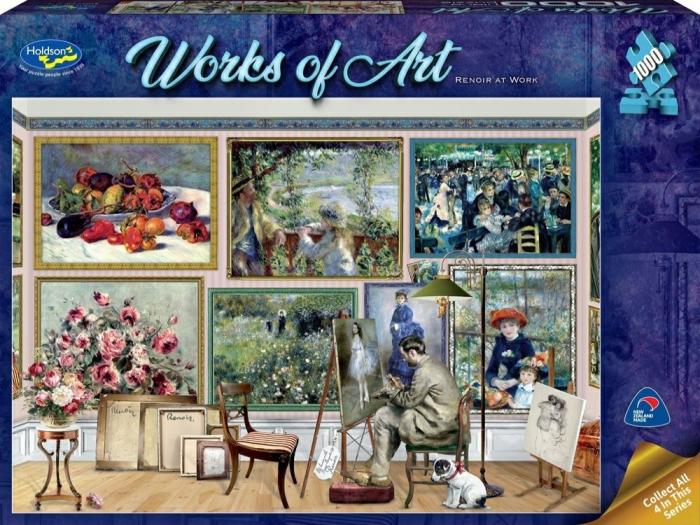 1000 |   Holdson – 1000 Piece Works Of Art – Renoir At Work 1000 1000