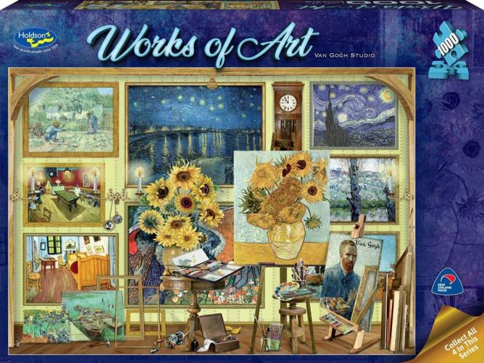 1000 |   Holdson – 1000 Piece Works Of Art – Van Gogh Studio 1000 1000