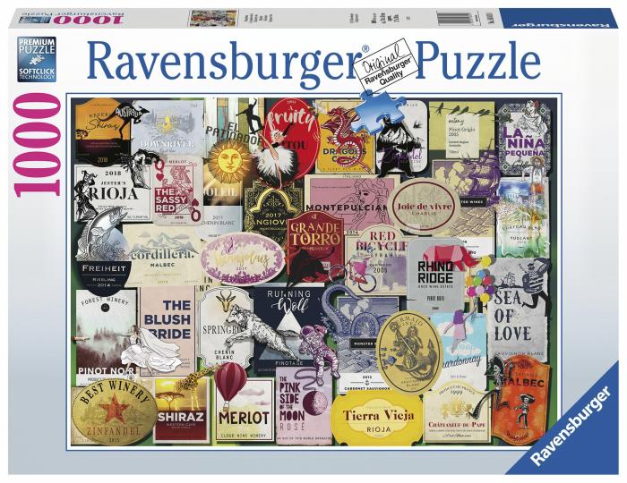 1000 |   Ravensburger – 1000 Piece – Wine Labels 1000 1000