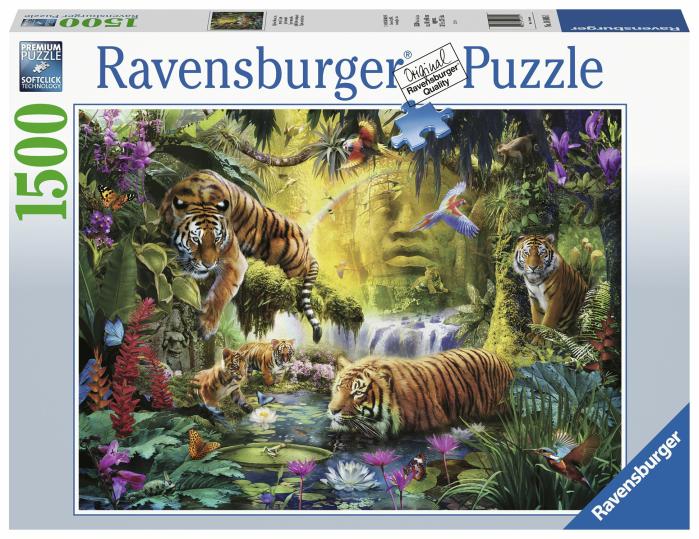 1500 |   Ravensburger – 1500 Piece – Tranquil Tigers 1500 1500