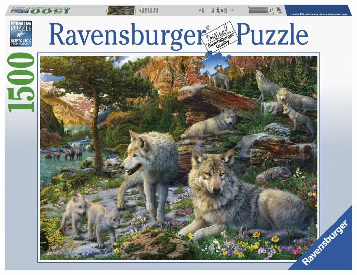 1500 |   Ravensburger – 1500 Piece – Wolves In Spring 1500 1500