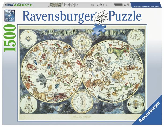 1500 |   Ravensburger – 1500 Piece – World Map Of Fantastic Beasts 1500 1500