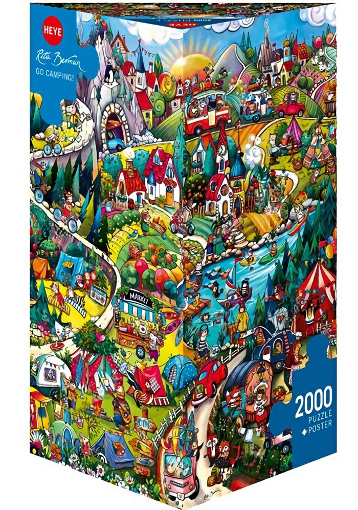 2000+ |   Heye – 2000 Piece – Berman Go Camping 2000+ 2000+