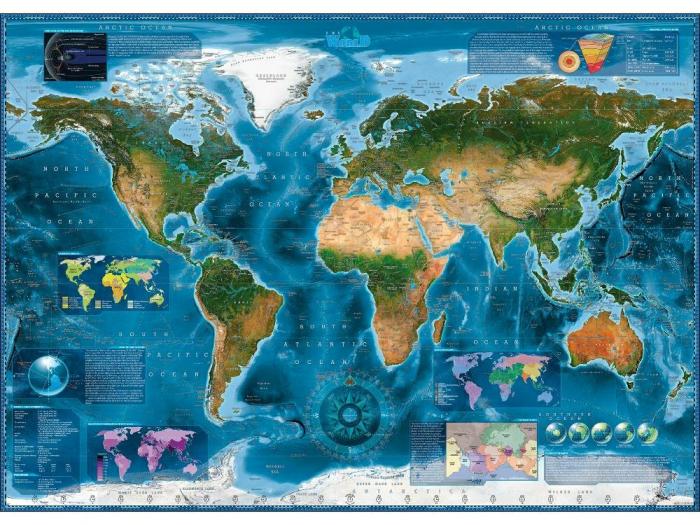 2000+ |   Heye – 2000 Piece Map Art – Satellite Map 2000+ 2000+