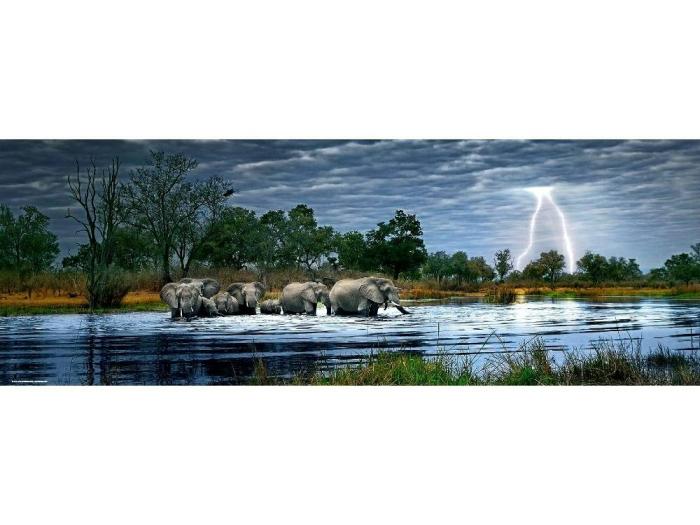 2000+ |   Heye – 2000 Piece Von Humboldt – Herd Of Elephants (Panorama) 2000+ 2000+