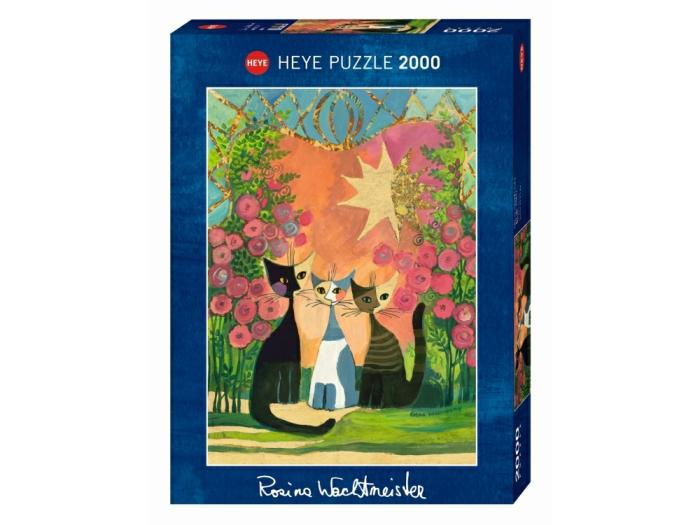 2000+ |   Heye – 2000 Piece Wachtmeister – Roses (With Gold Foil) 2000+ 2000+