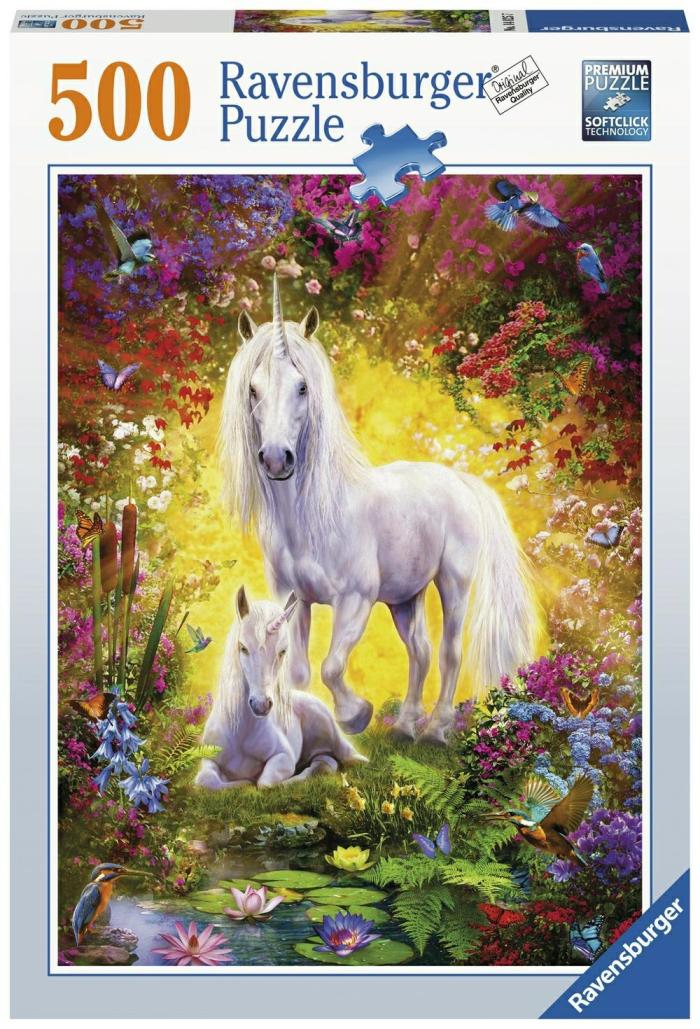 500-750 |   Ravensburger – 500 Piece – Unicorn And Foal 500-750 500-750