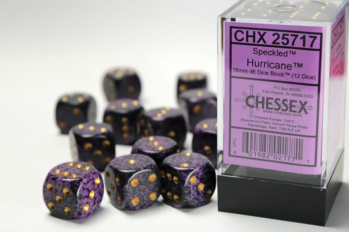 Accessories |   Chessex Dice – 16Mm D6 (12) Speckled Hurricane Accessories Accessories