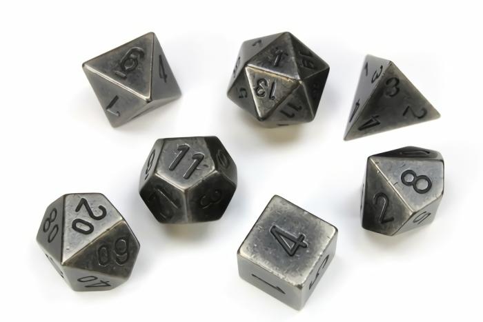 Accessories |   Chessex Dice – Polyhedral Set (7) – Dark Metal Accessories Accessories