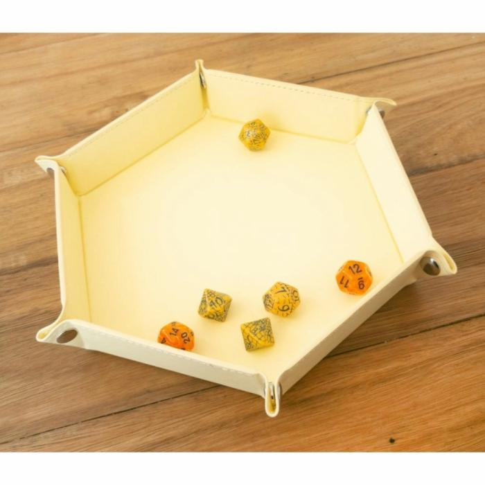 Accessories |   Hex Dice Tray – 8" Yellow Accessories Accessories