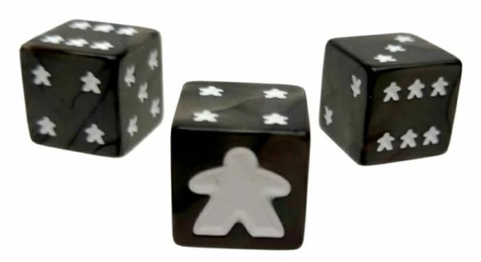 Accessories |   Meeple Dice Set (8) – Black Accessories Accessories