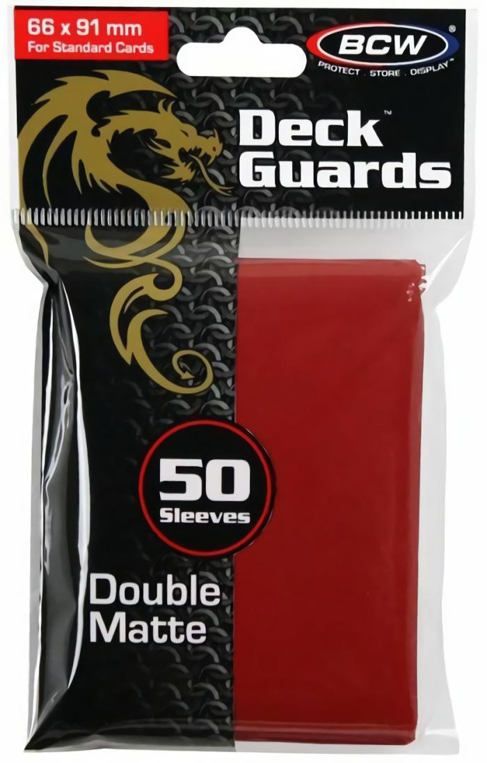 Accessories |   Standard Card Sleeves – Bcw -50 Matte Red Accessories Accessories