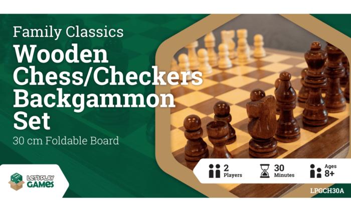 Chess Sets |   3 In 1 – Chess Checkers Backgammon – 30Cm Chess Chess Combination Sets