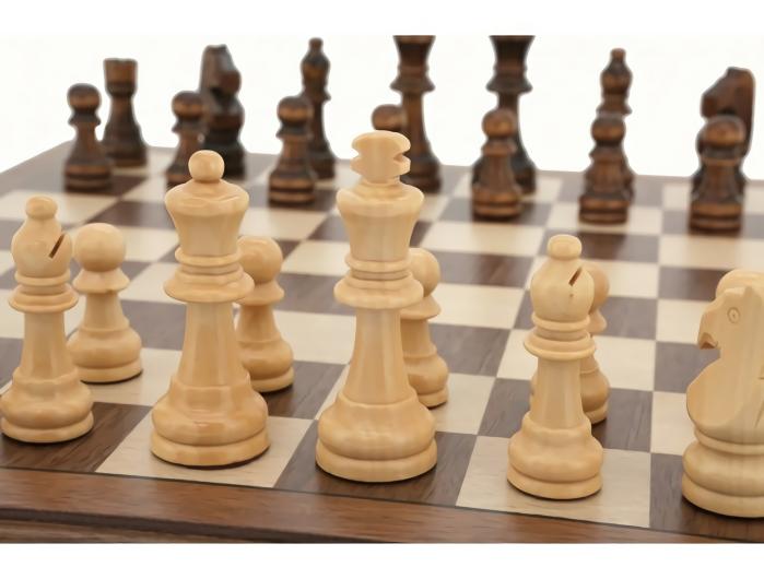 Chess Sets |   Chess Set – 38Cm Folding Walnut Inlaid Chess Chess Sets