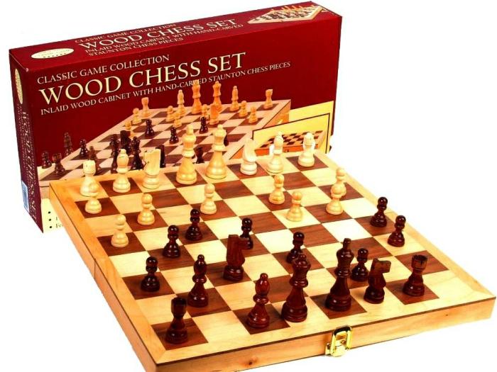 Chess Sets |   Chess Set – Classic 15" Inlaid Chess Chess Sets