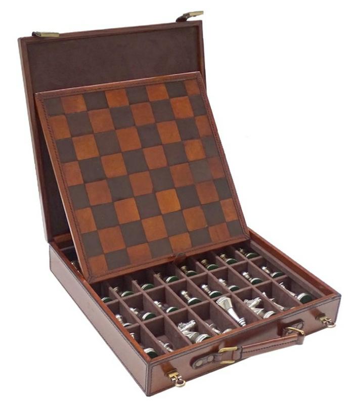 Chess Sets |   Chess Set – Leather " Norwood" Chess Chess Sets