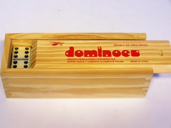 Dominoes |   Dominoes – Double 6 – Wooden Box Dominoes Dominoes