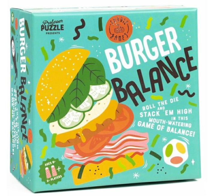 Family |   Burger Balance Card & Dice Games Family