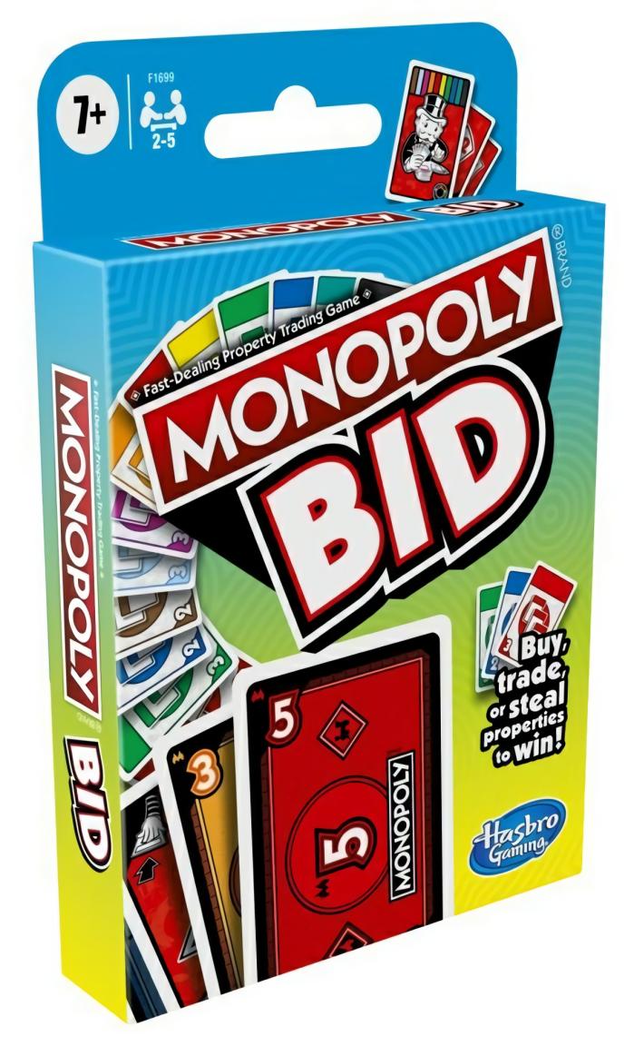 Family |   Monopoly Bid Card Game Card & Dice Games Family