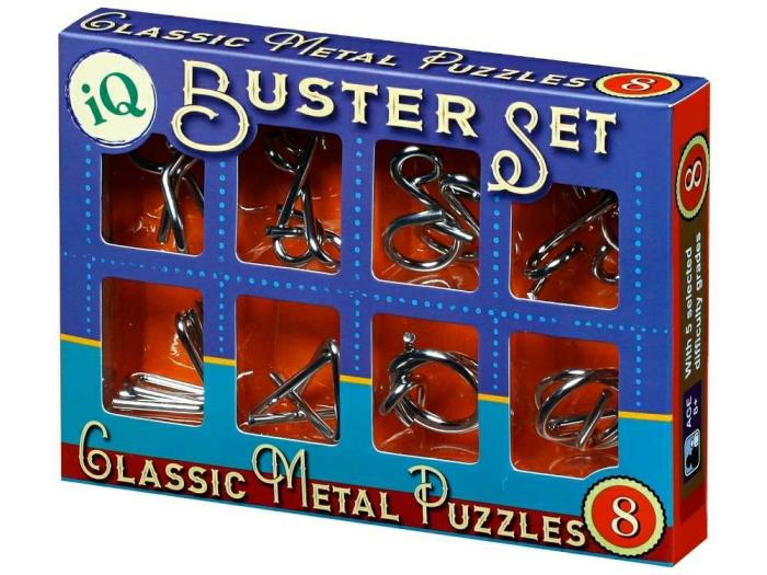 General |   Iq Busters Set Of 8 Metal Puzzles General General