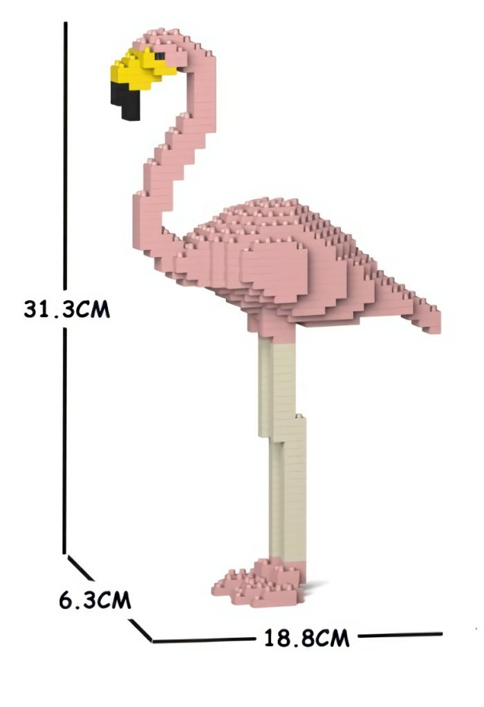 Model Kits |   Jekca Sculpture – Pink Flamingo Construction Models Craft Model Kits