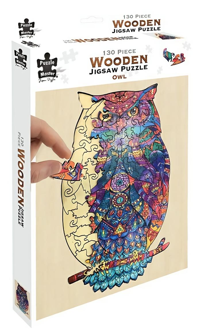 Other |   Wooden Jigsaw – 130 Piece Owl Construction Models Craft Other