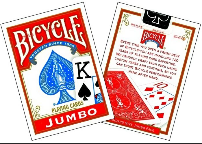 Playing Cards |   Bicycle – Single Deck Jumbo Index Card & Dice Games Playing Cards