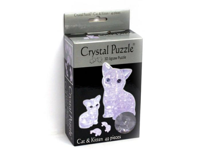 Themed |   3D Crystal Puzzle – Cat & Kitten Jigsaws Themed