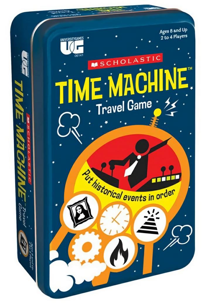 Family |   Time Machine – Travel Card Game In A Tin Card & Dice Games Family