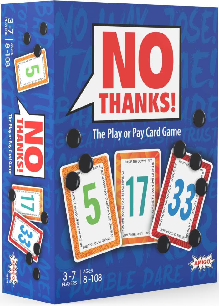 General |   No Thanks Card & Dice Games General