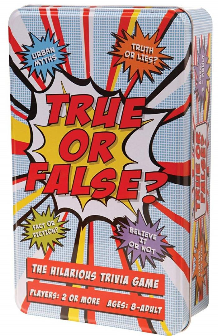 Trivia |   True Or False – In A Tin Board Games Trivia