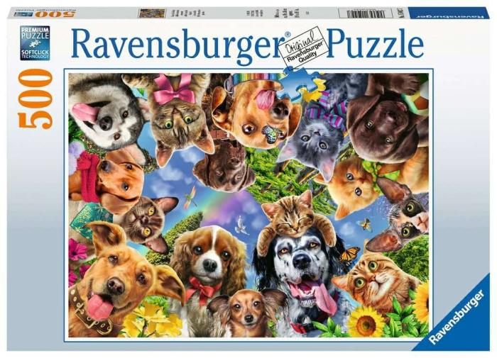 500-750 |   Ravensburger – 500 Piece – Animal Selfie 500-750 500-750