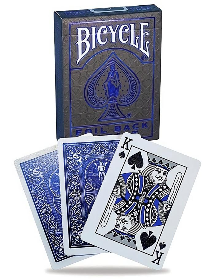 Playing Cards |   Bicycle – Metalluxe Foil Back Cobalt Card & Dice Games Playing Cards