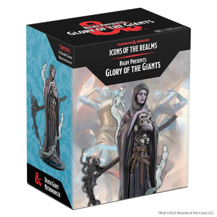 D&D |   D&D Icons Of The Realms Bigby Presents Glory Of The Giants Death Giant Necromancer Boxed Miniature D&D D&D